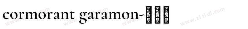 cormorant garamon字体转换